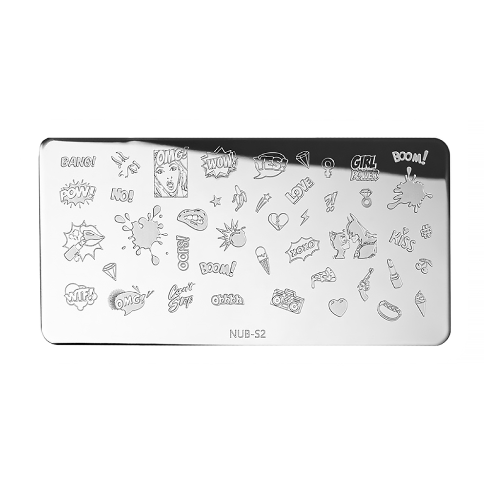 Пластина для стемпінгу NUB Stamping Plate S-2